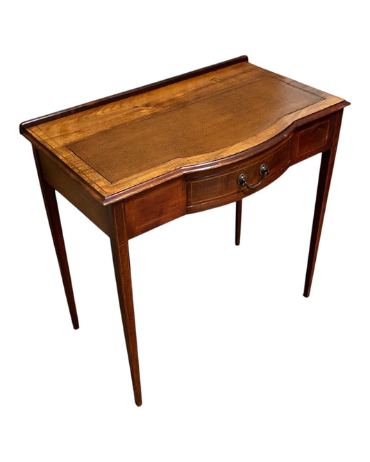 000640....Handsome Edwardian Mahogany Writing/Dressing Table