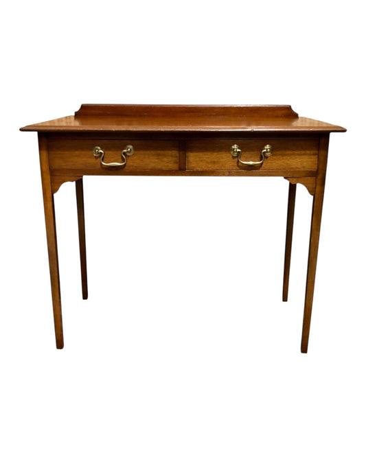 000612....Handsome Edwardian Mahogany Writing/Hall Table