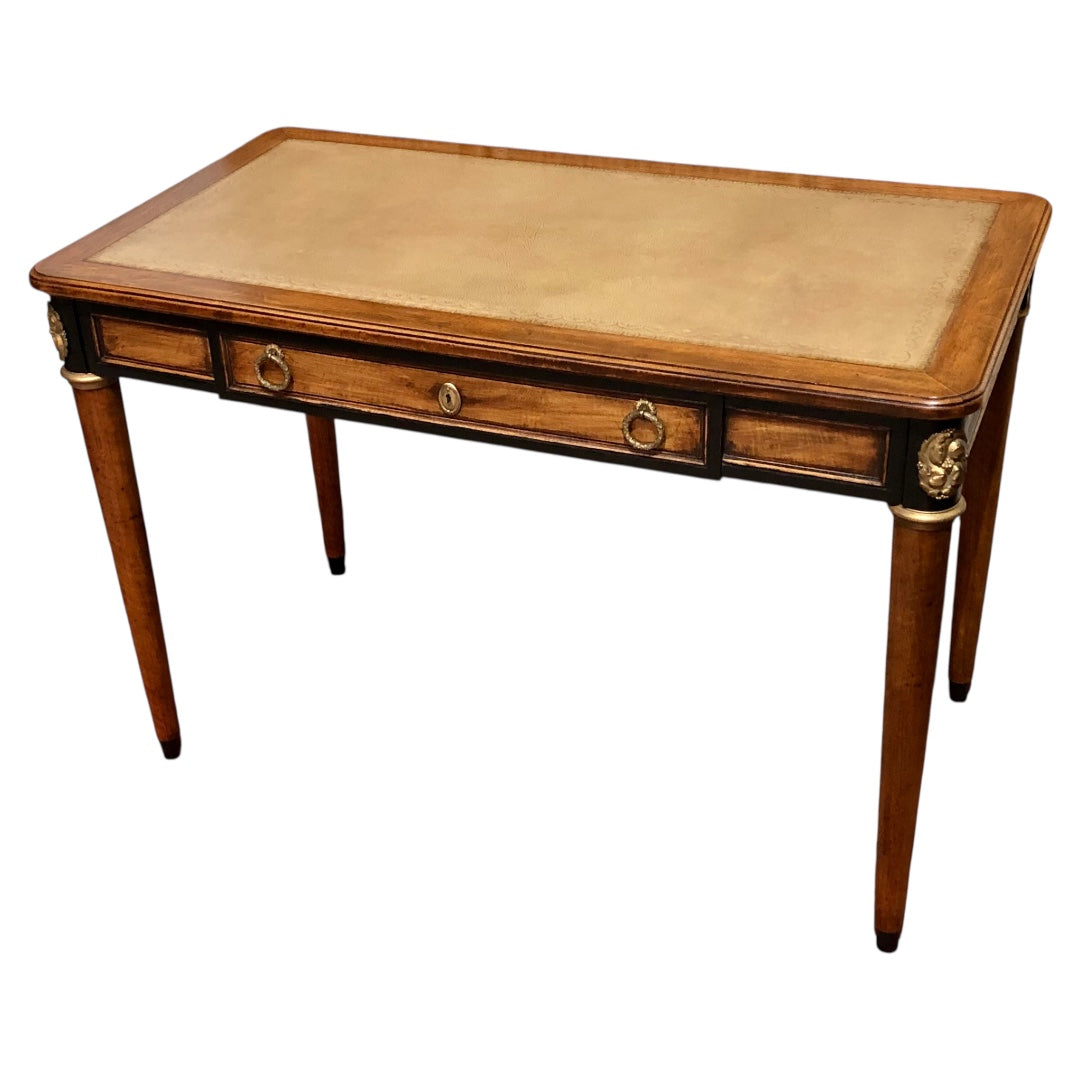 000609....Handsome Vintage Empire Style Mahogany Writing Table/Desk