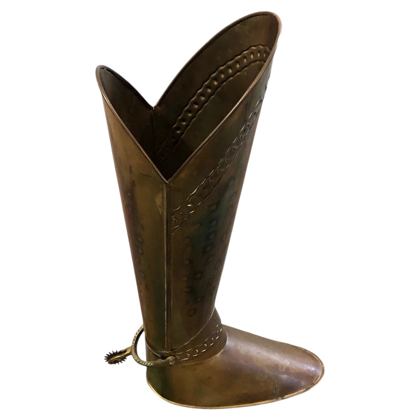 000593....Handsome Vintage Umbrella/Stick Stand Brass Boot