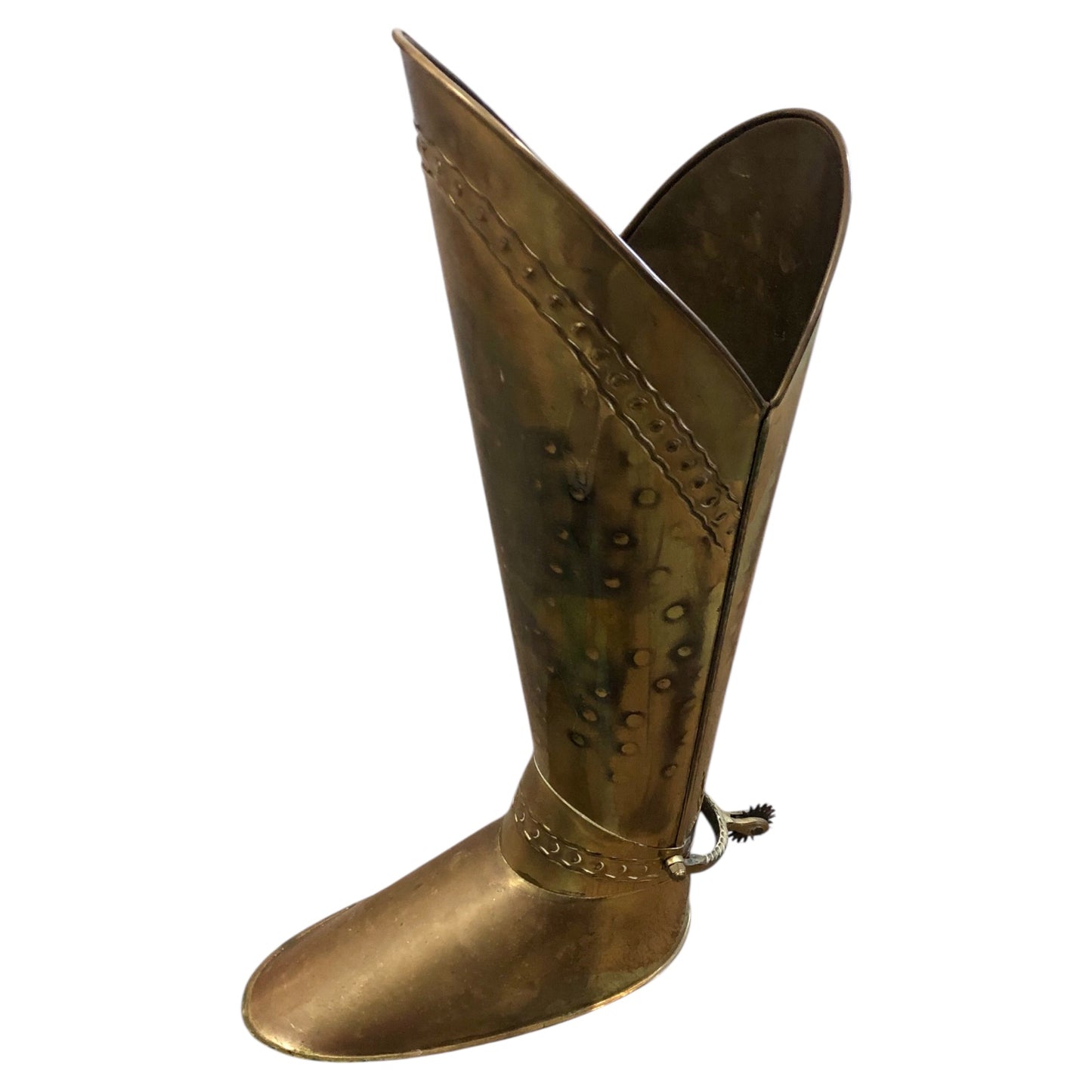 000593....Handsome Vintage Umbrella/Stick Stand Brass Boot
