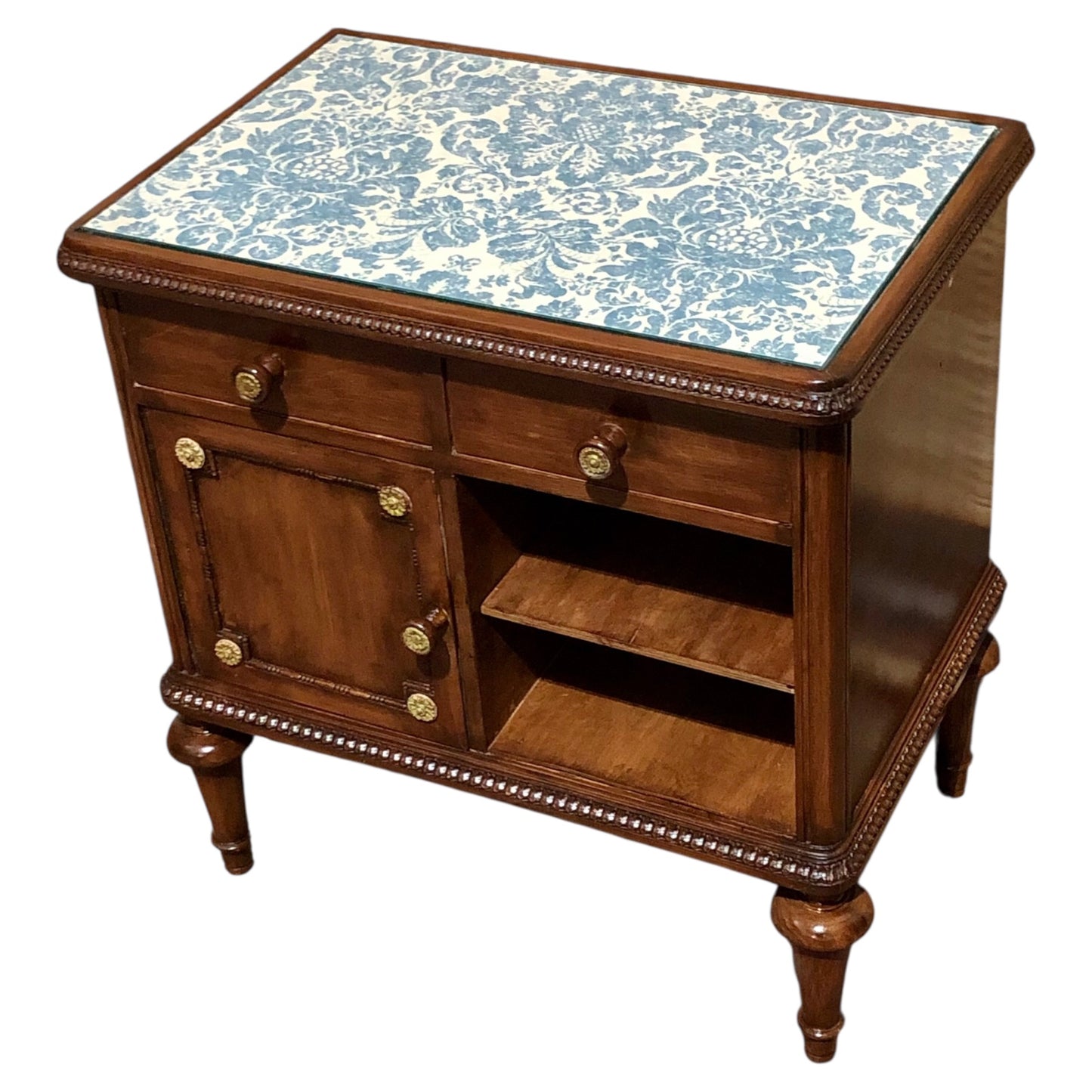 000573....Handsome Vintage French Bedside Table
