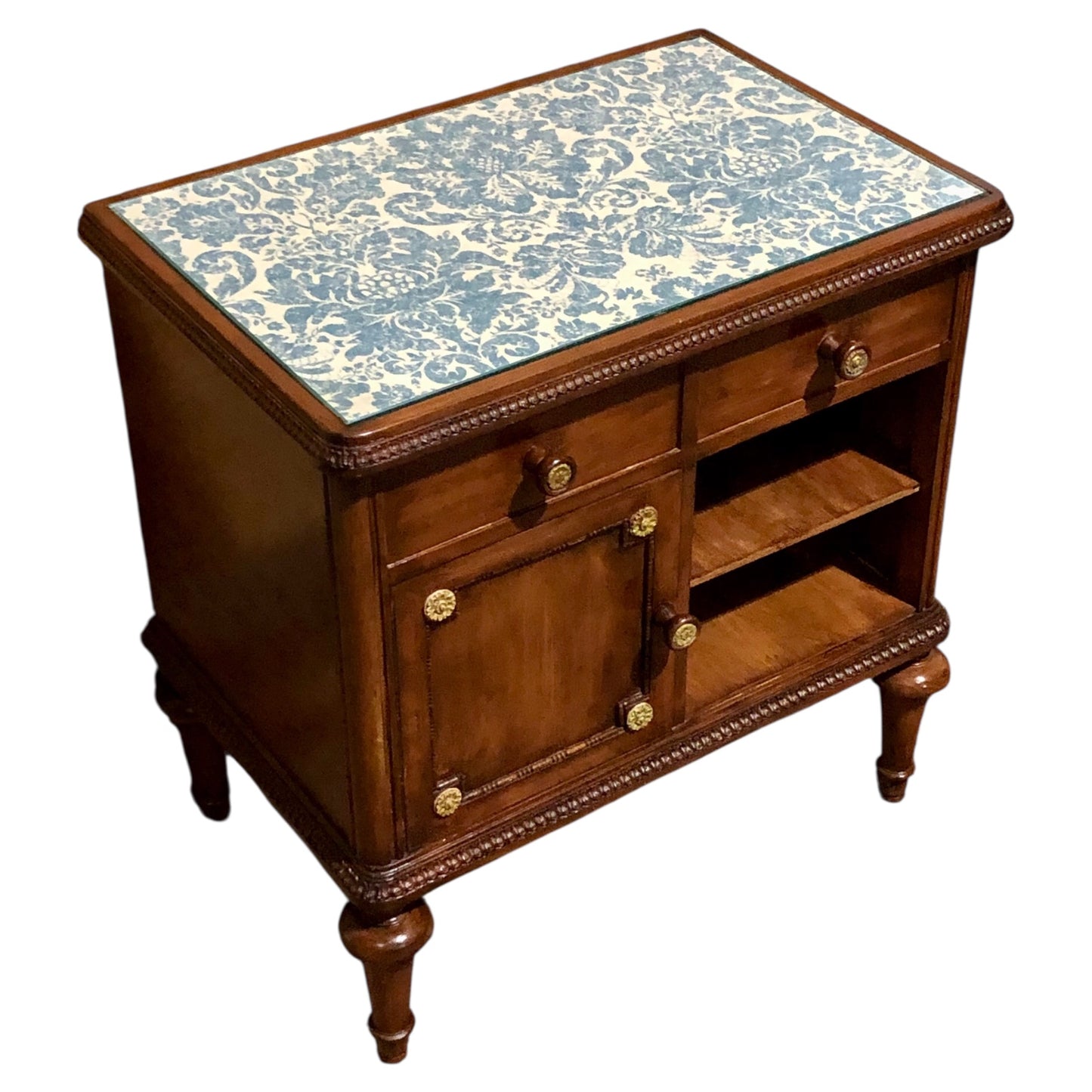 000573....Handsome Vintage French Bedside Table