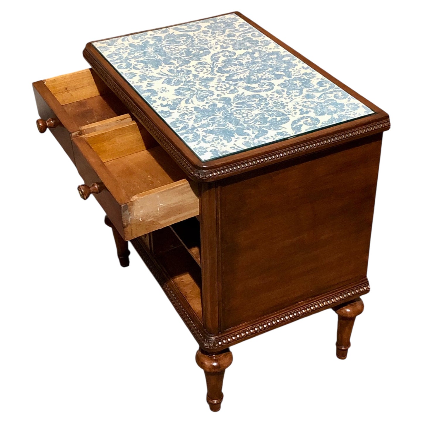 000573....Handsome Vintage French Bedside Table