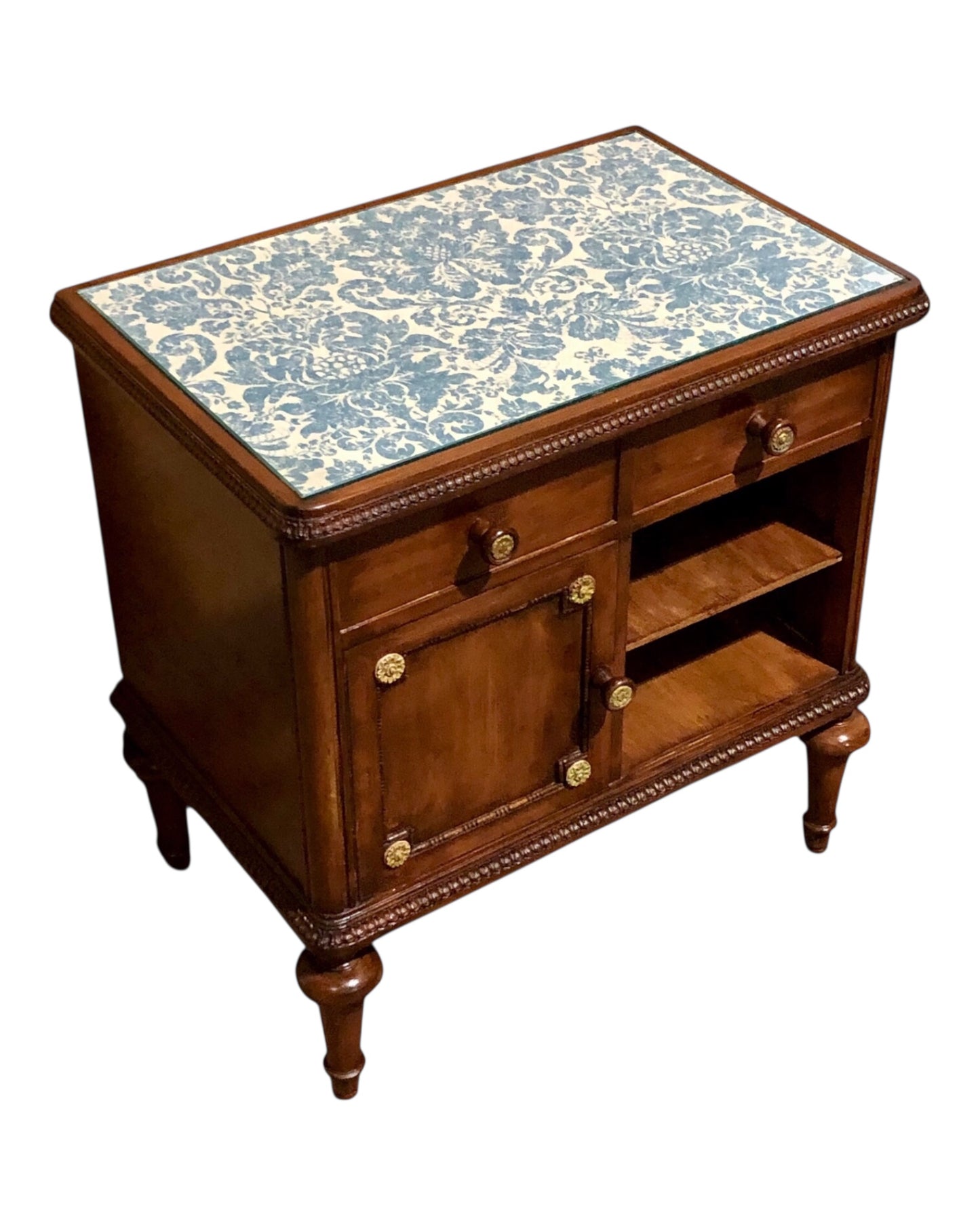 000573....Handsome Vintage French Bedside Table