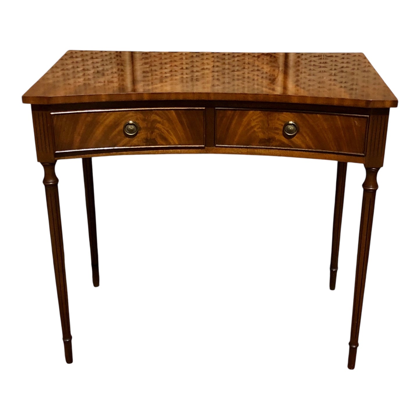 000562....Handsome Vintage Mahogany Side Or Hall Table By Reprodux ( sold )