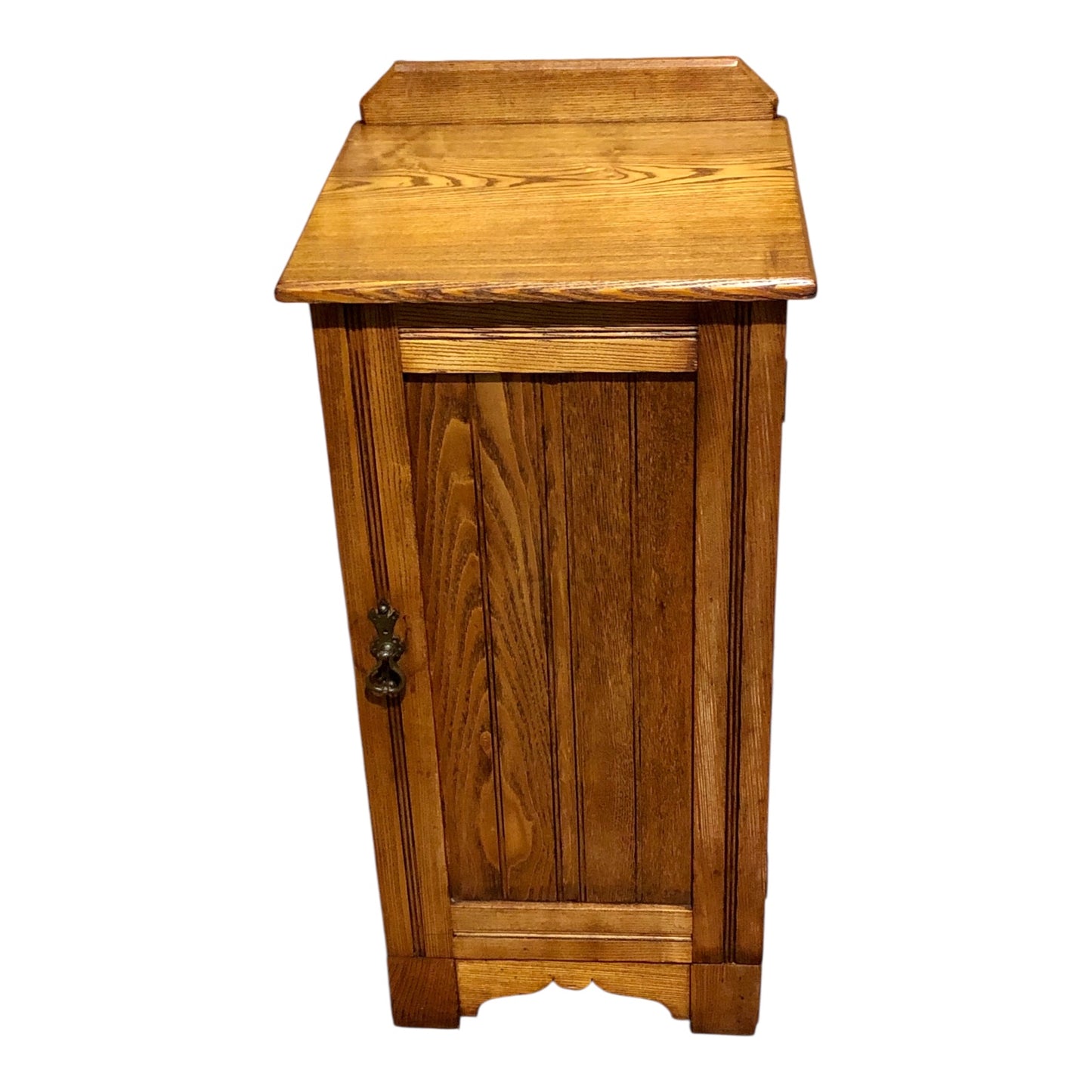 000535...Handsome Antique Ash Bedside Table