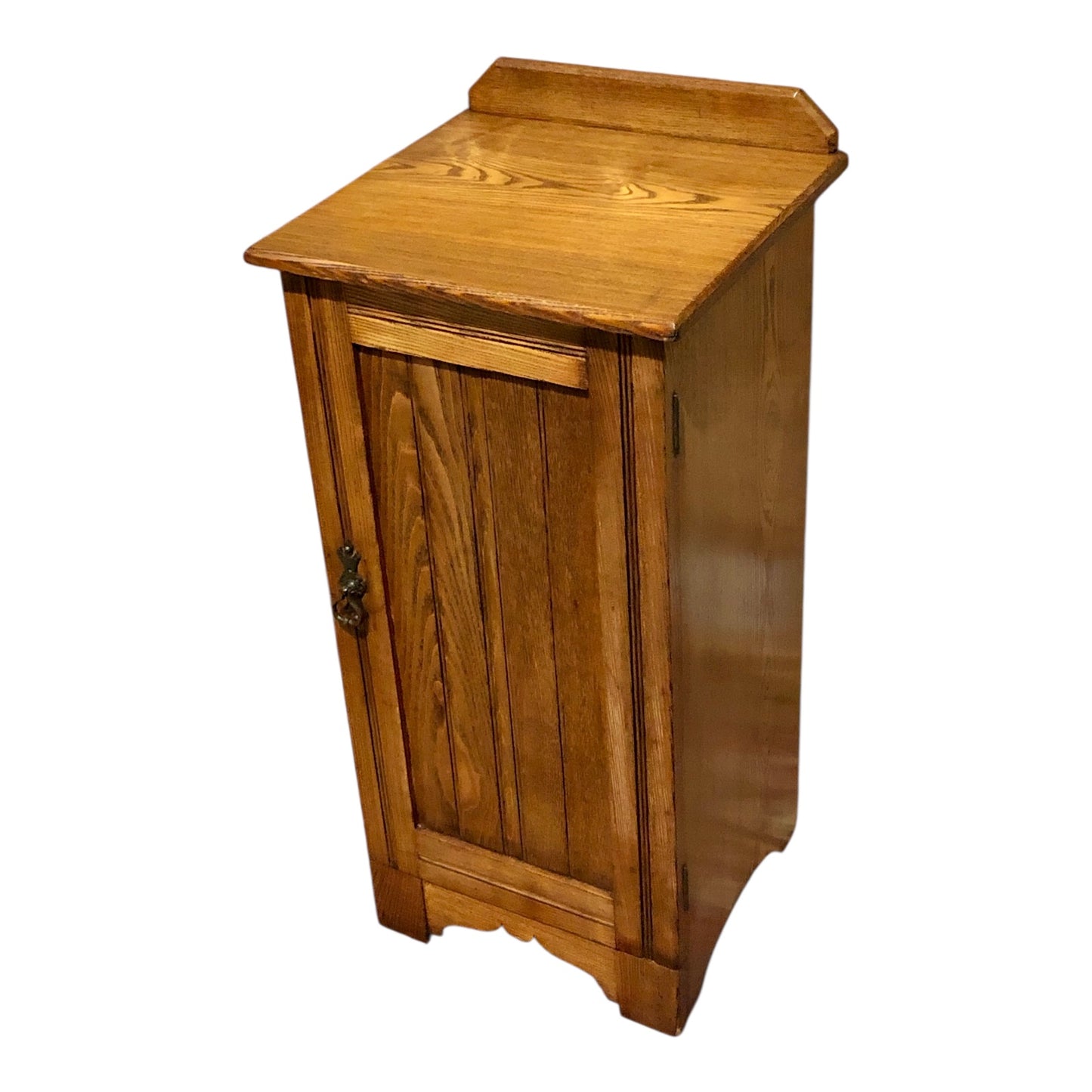 000535...Handsome Antique Ash Bedside Table