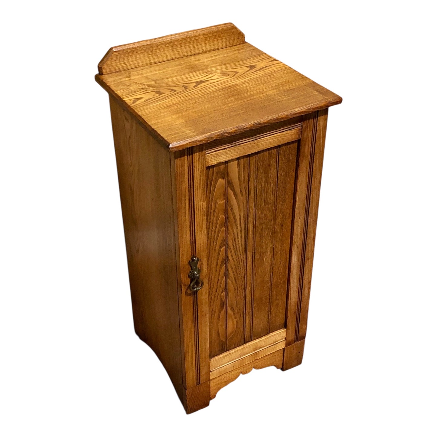 000535...Handsome Antique Ash Bedside Table