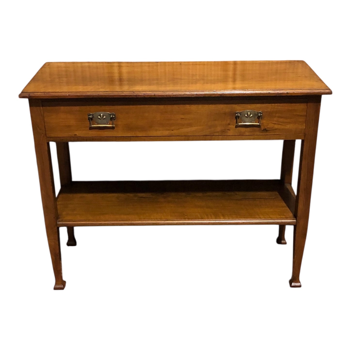 000534....Handsome Arts And Crafts Walnut Side Or Hall Table ( sold )