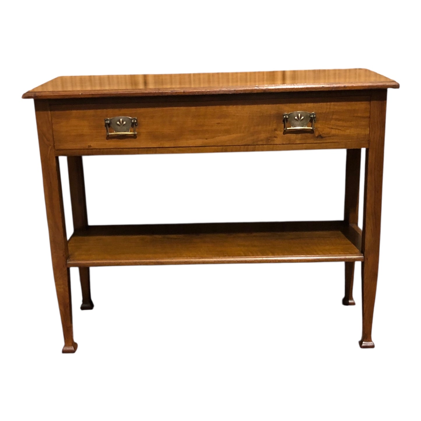 000534....Handsome Arts And Crafts Walnut Side Or Hall Table ( sold )