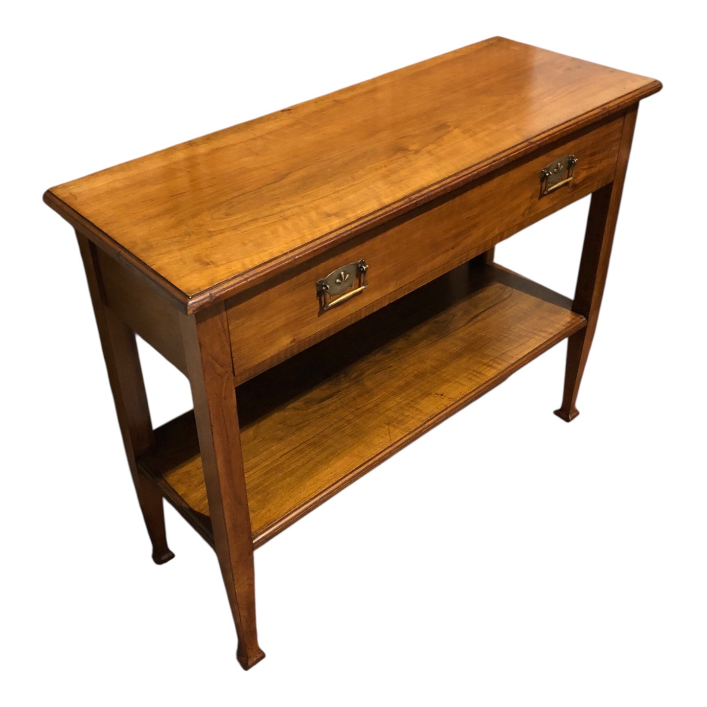 000534....Handsome Arts And Crafts Walnut Side Or Hall Table ( sold )