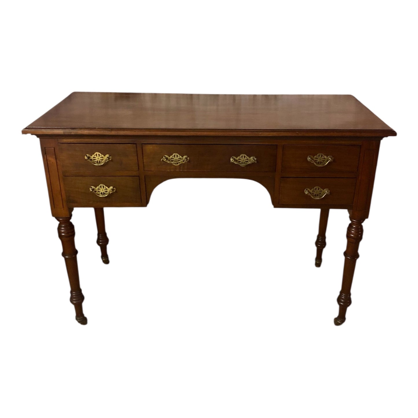 000528...Handsome Antique Mahogany Writing Or Dressing Table ( sold )