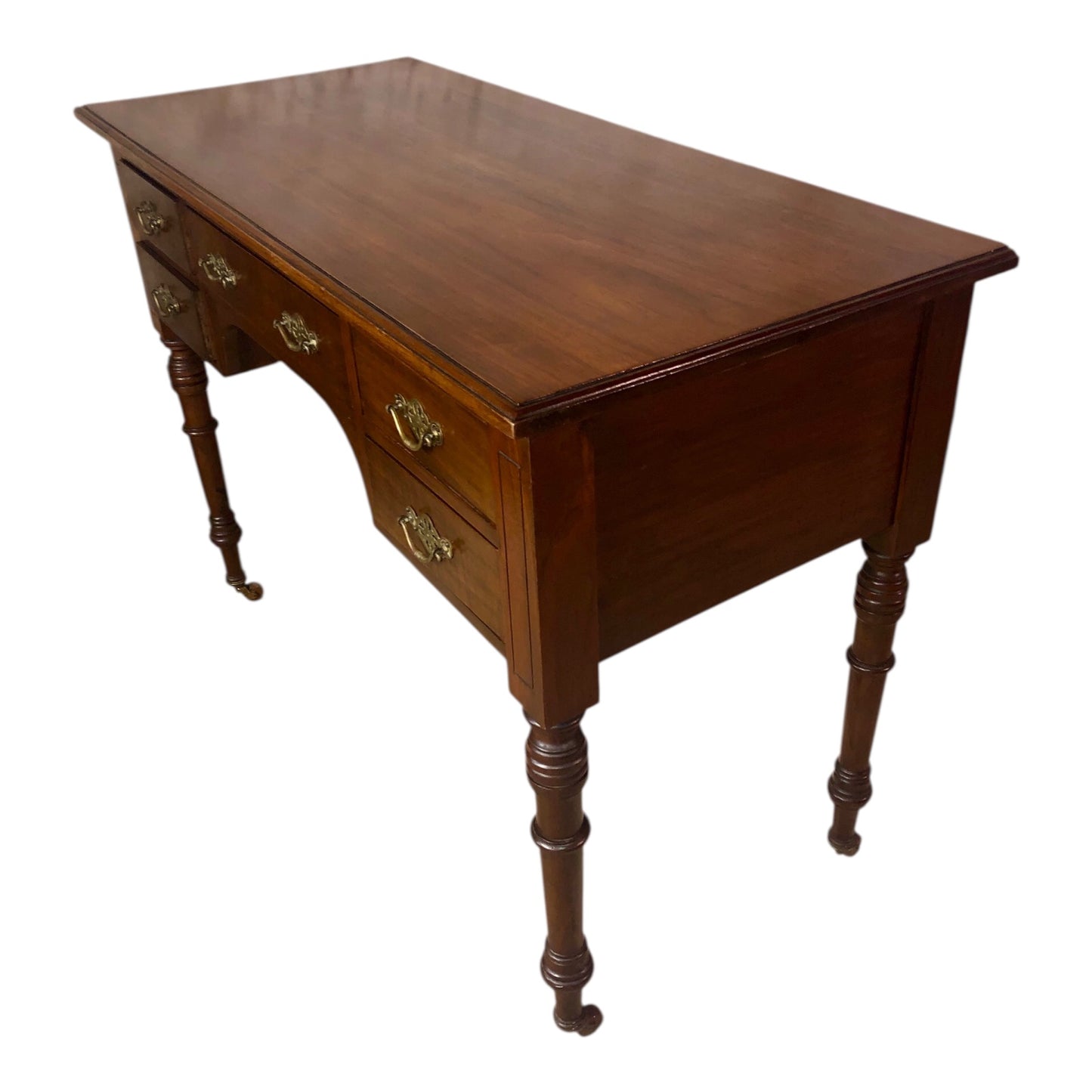 000528...Handsome Antique Mahogany Writing Or Dressing Table ( sold )