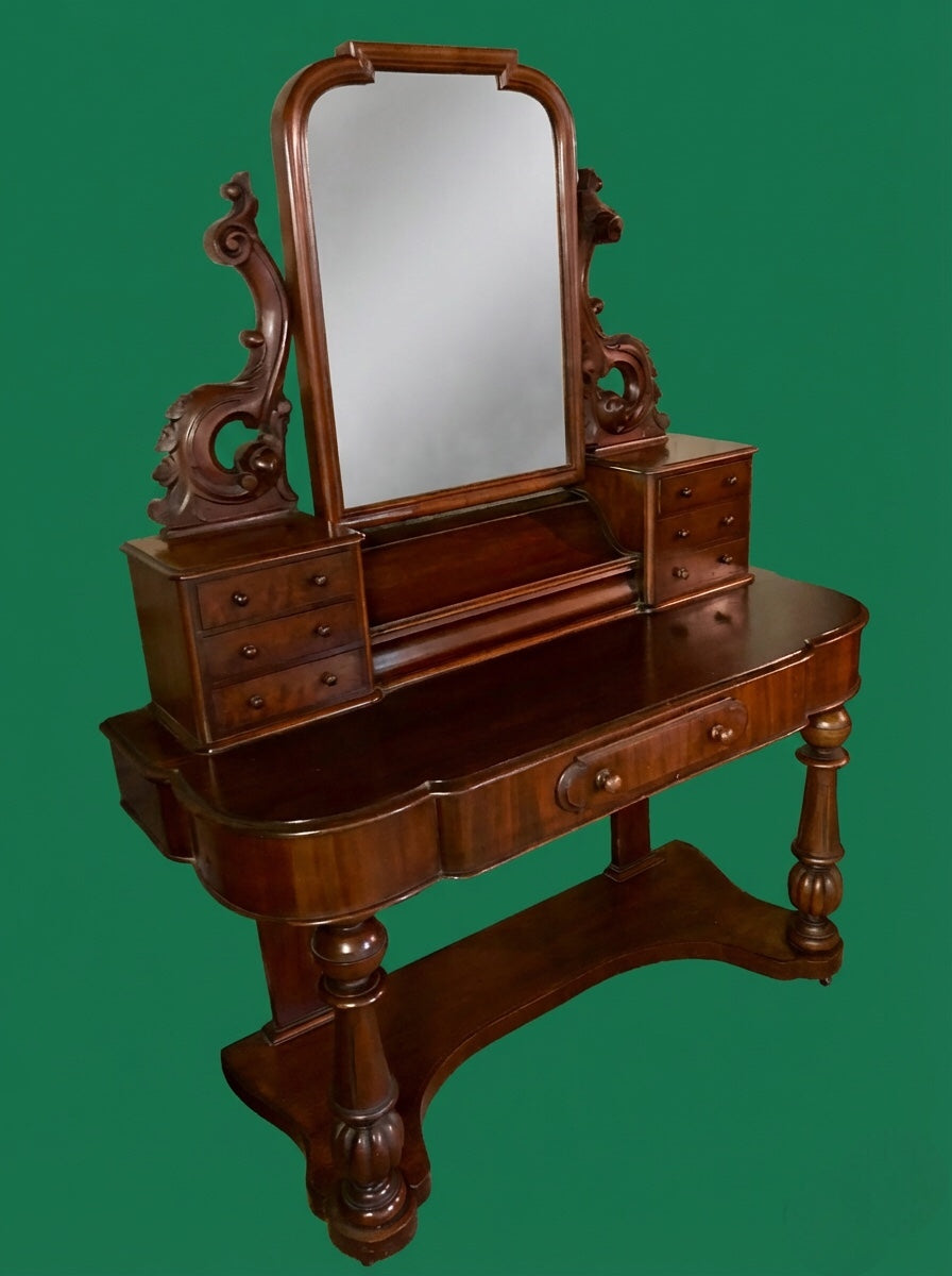 000527....Handsome Antique Mahogany Duchess Dessing Table.
