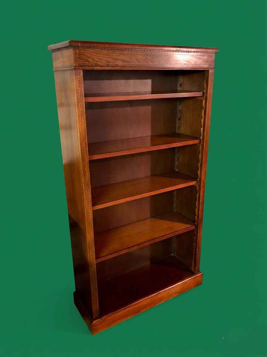 000526....Handsome Vintage Mahogany Bookcase ( sold )