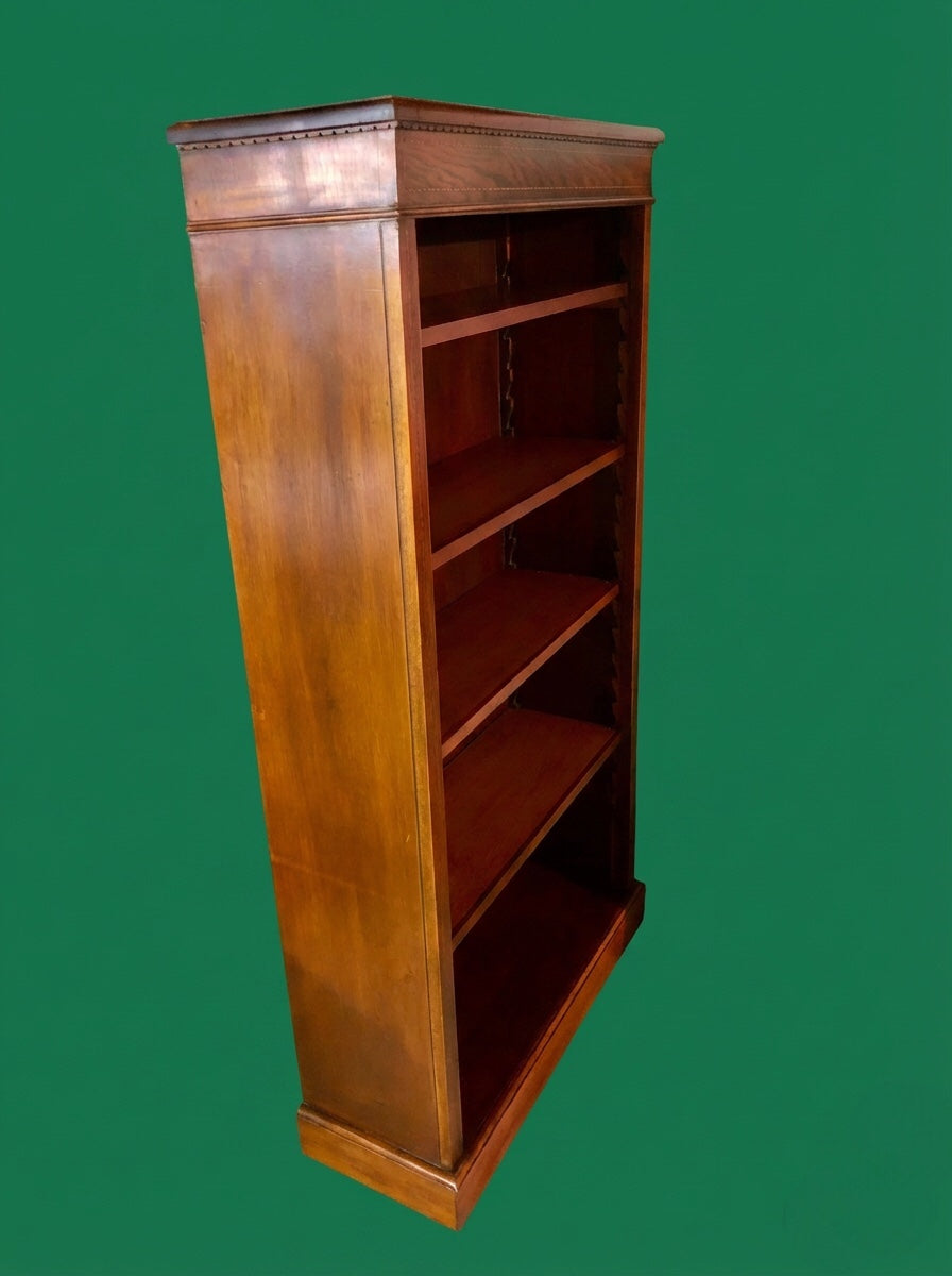 000526....Handsome Vintage Mahogany Bookcase ( sold )