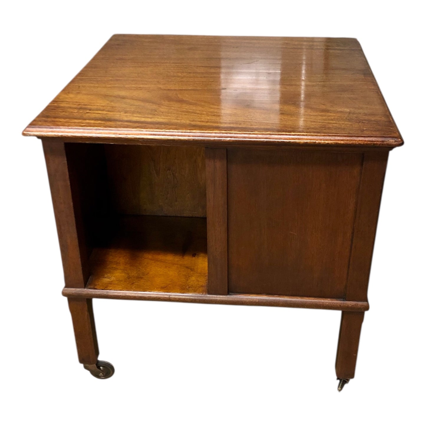 000525....Handsome Vintage Mahogany Coffee Table Bookcase