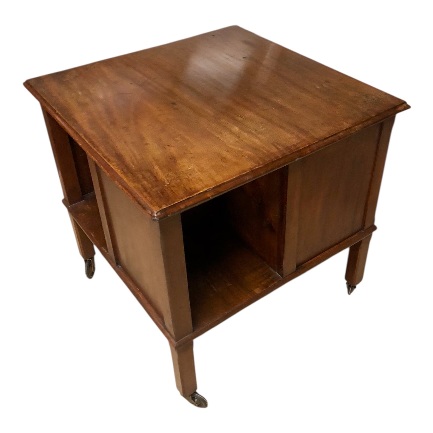 000525....Handsome Vintage Mahogany Coffee Table Bookcase
