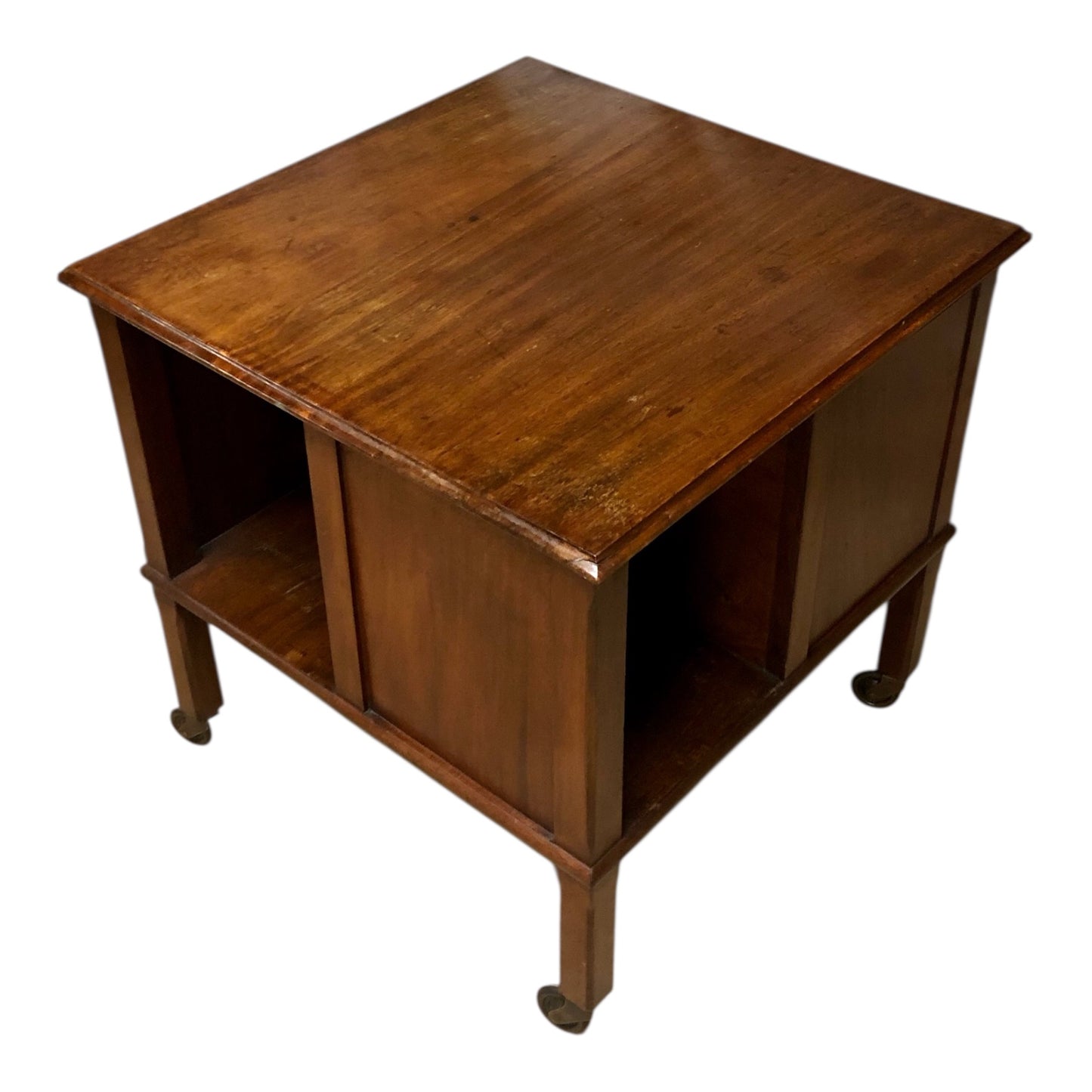 000525....Handsome Vintage Mahogany Coffee Table Bookcase