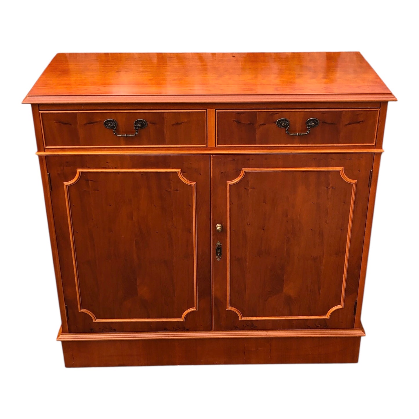 000523....Handsome Vintage Yew Side Cabinet