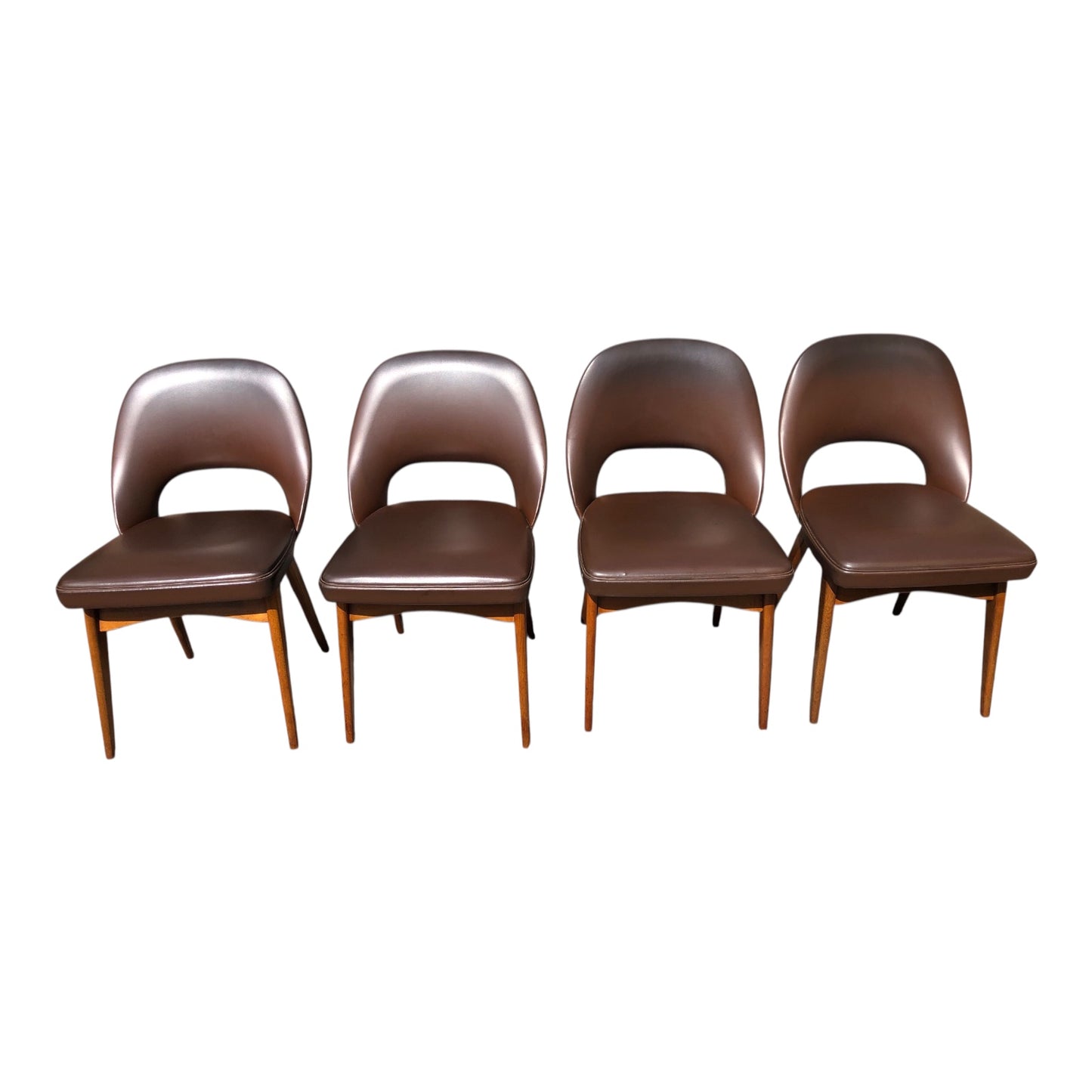 000522...Handsome Set Of Four Retro Ben Dining Chairs (Sold)
