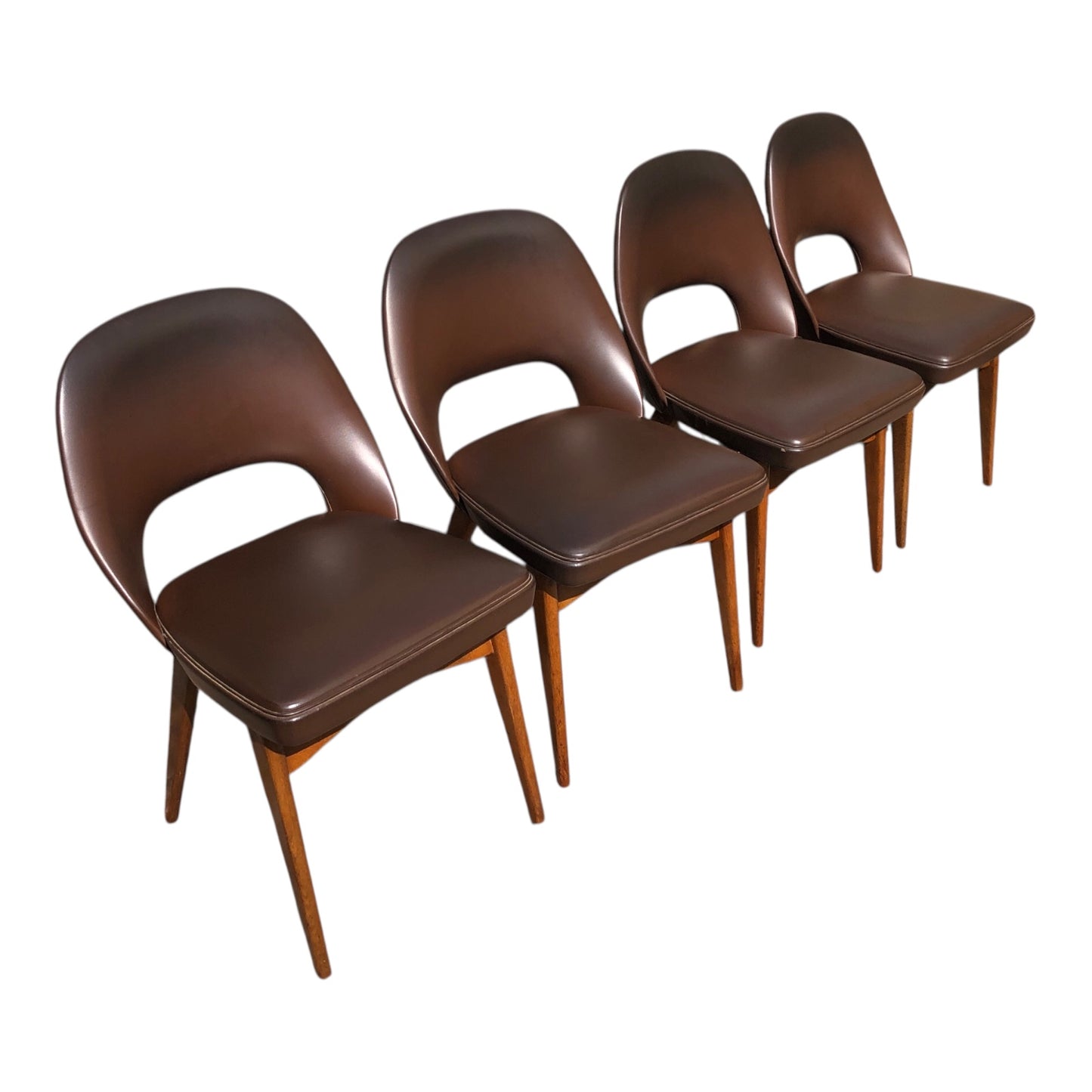 000522...Handsome Set Of Four Retro Ben Dining Chairs (Sold)