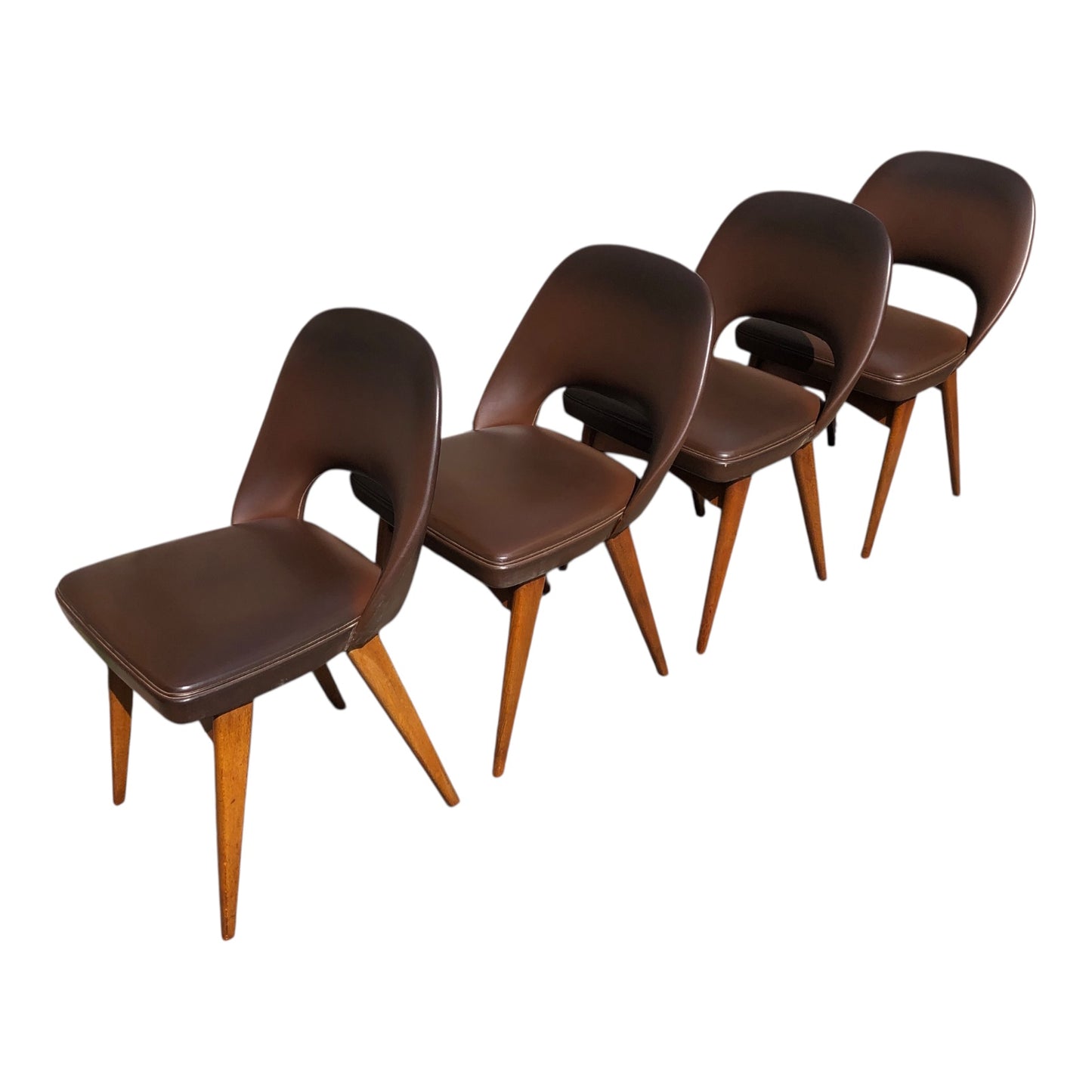 000522...Handsome Set Of Four Retro Ben Dining Chairs (Sold)