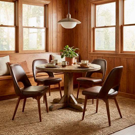 000522...Handsome Set Of Four Retro Ben Dining Chairs (Sold)