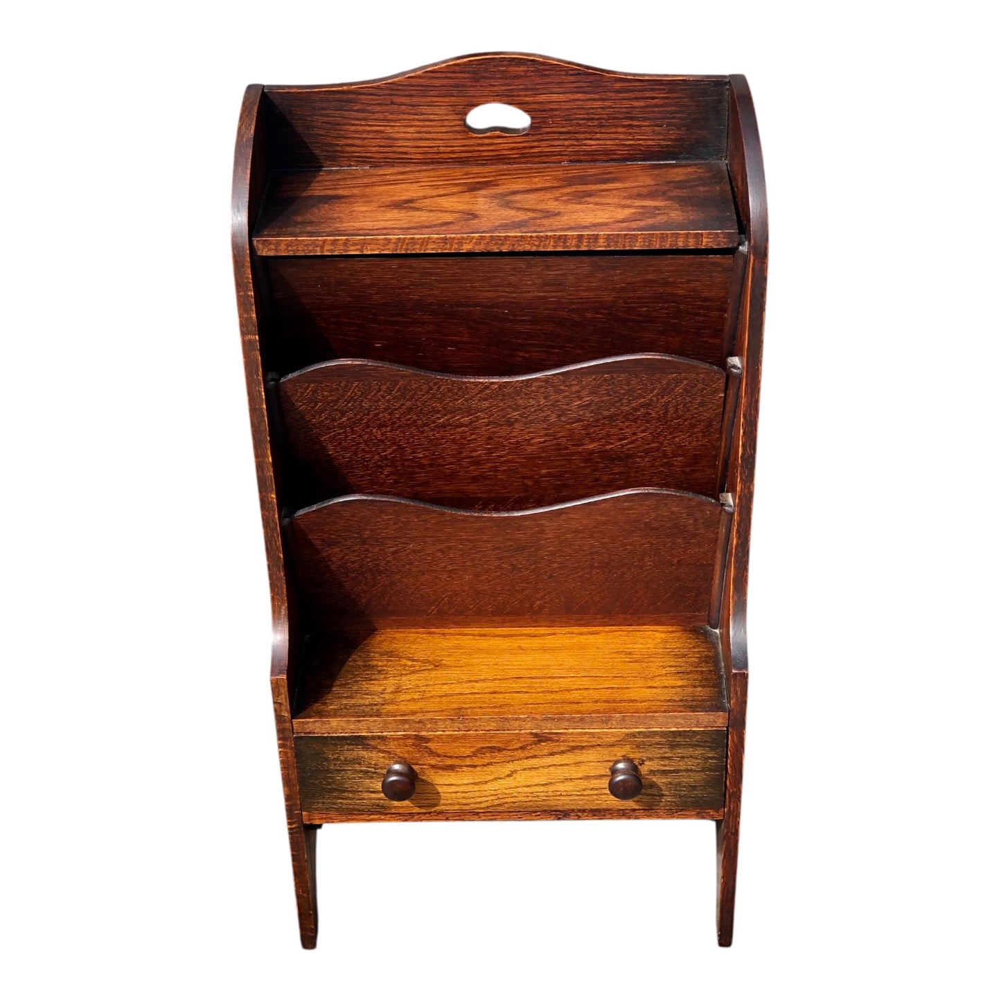 000522....Handsome Vintage Magazine Rack