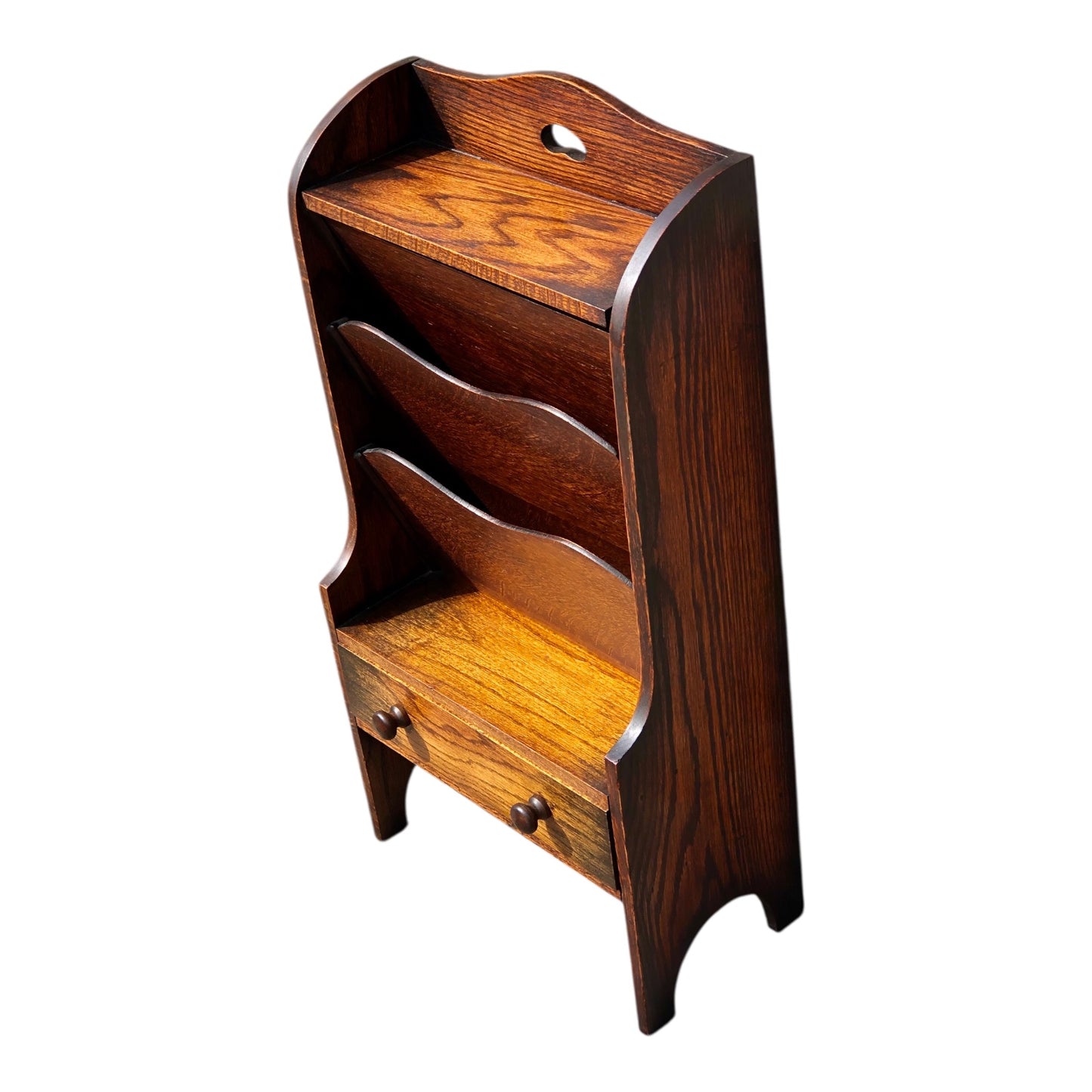 000522....Handsome Vintage Magazine Rack