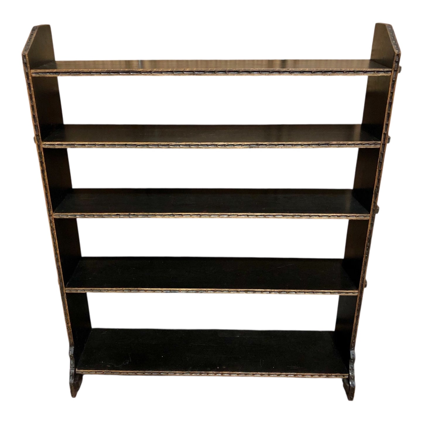 000519....Handsome Antique Carved Oak Bookcase/Bookshelves