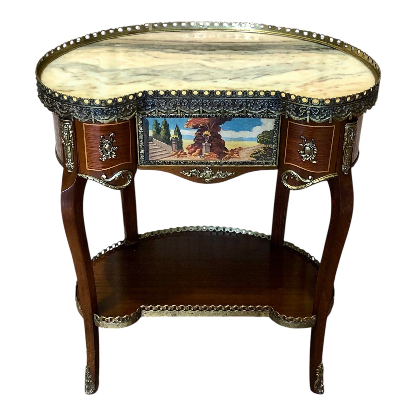 000518....Bedside Lamp Table Vintage French