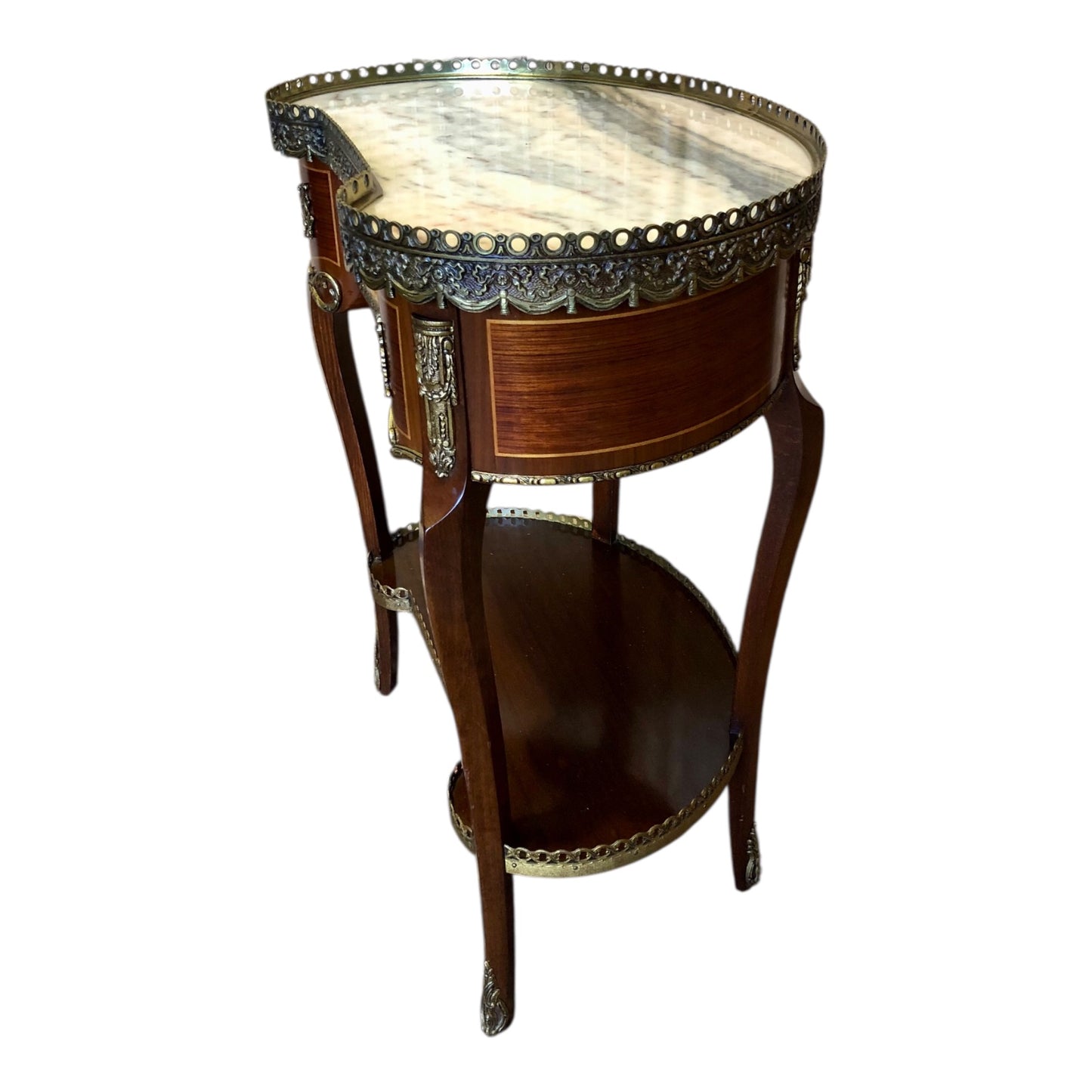 000518....Bedside Lamp Table Vintage French