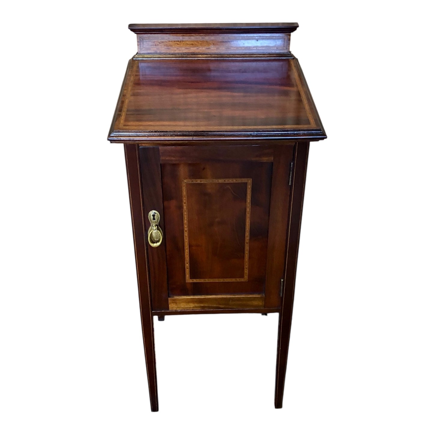 000517....Bedside Table Edwardian Nightstand ( sold )