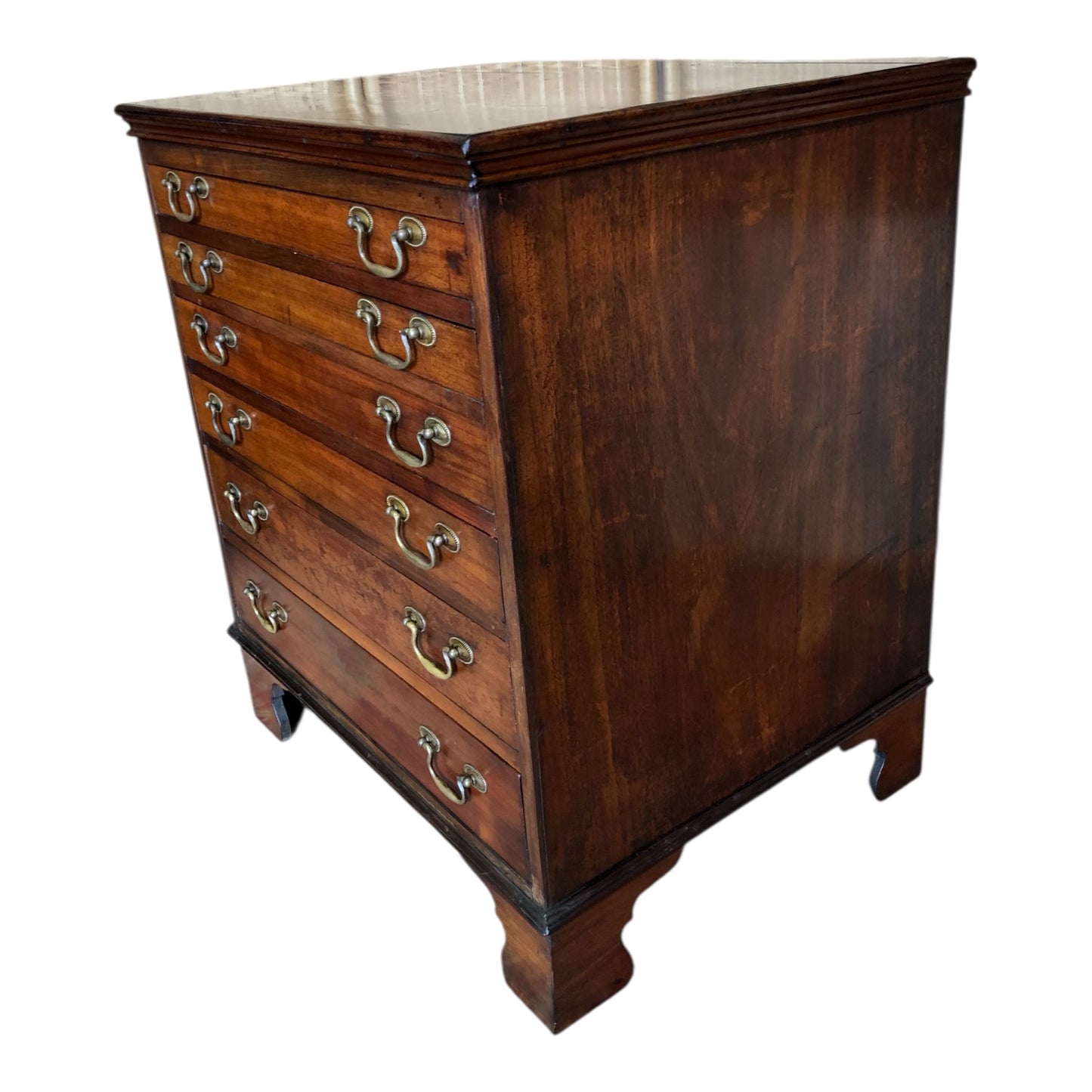 000511....Handsome Antique Collectors Chest Or Chart Chest