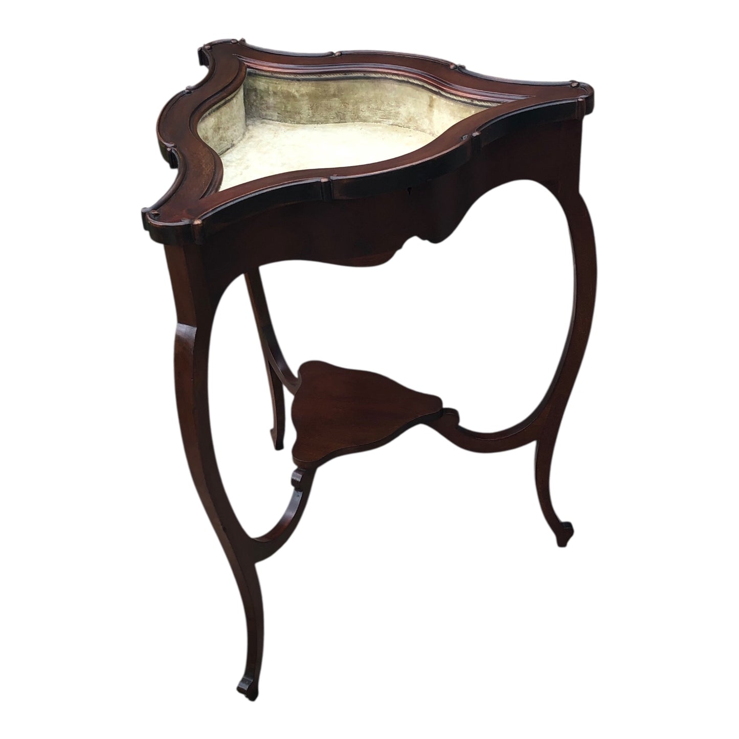 000508....Handsome Edwardian Mahogany Bijouterie Display Table