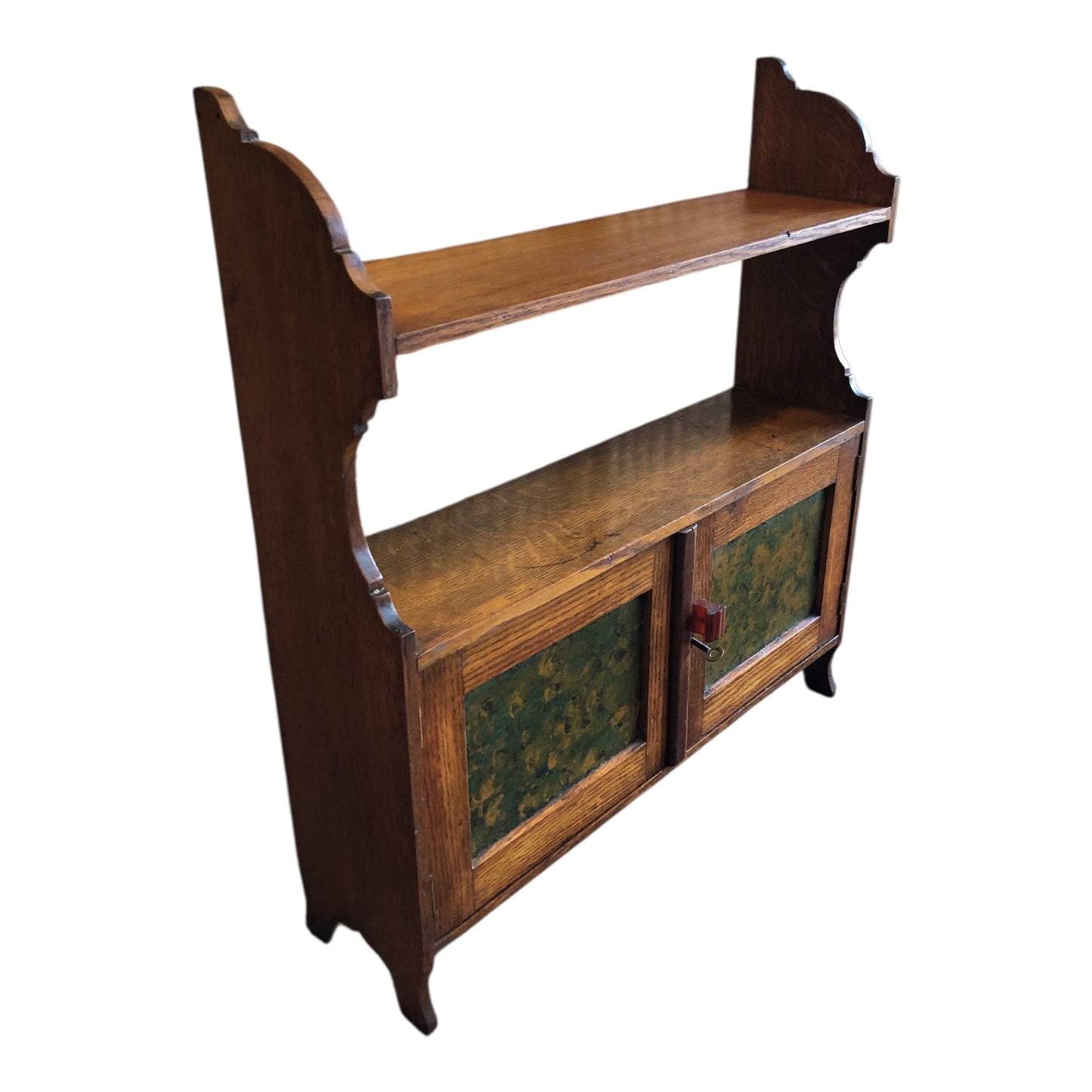 000507....Handsome Arts And Crafts Wall Cabinet