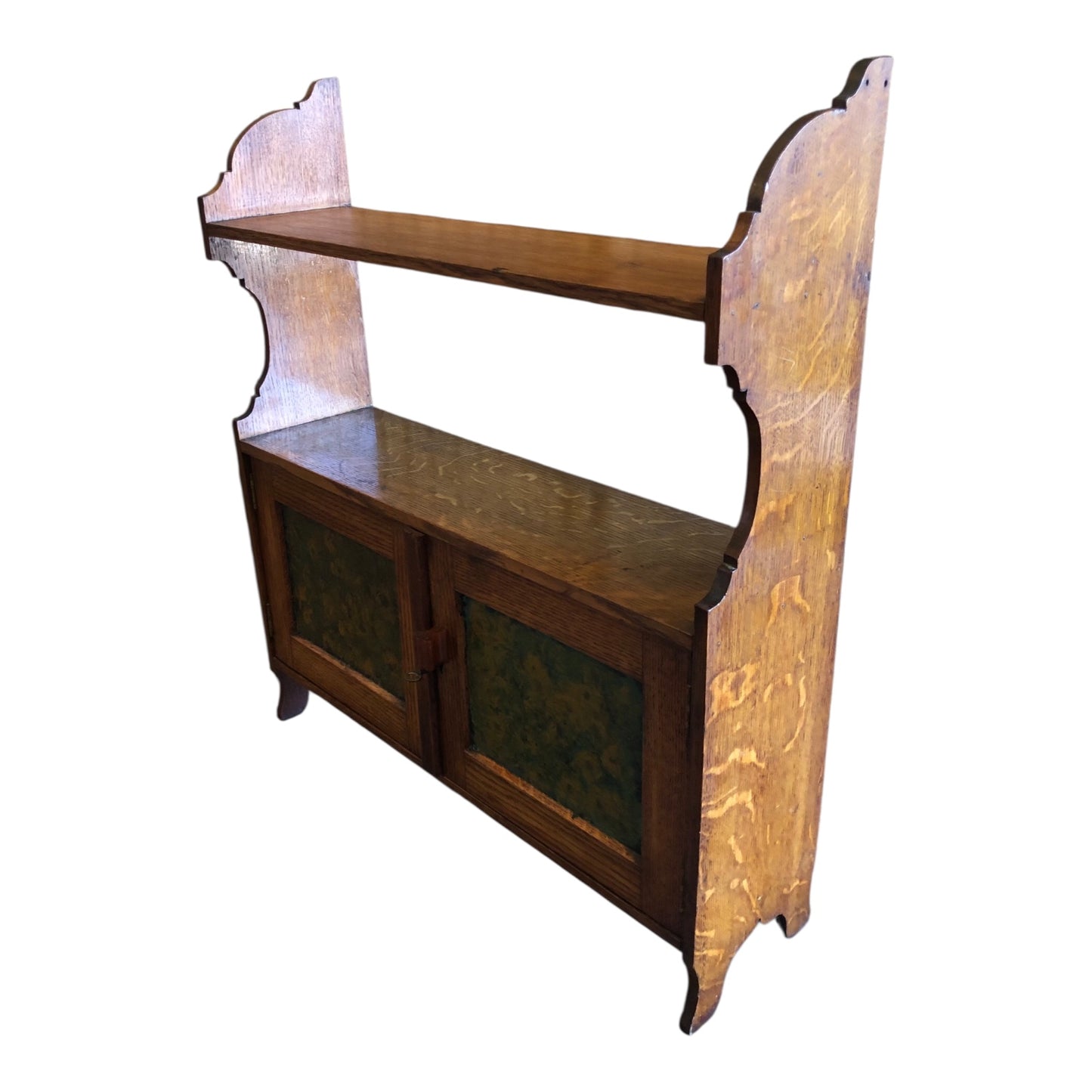 000507....Handsome Arts And Crafts Wall Cabinet