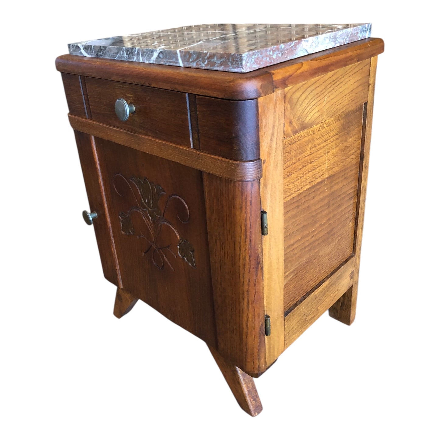 000506....Handsome Small Art Deco Bedside Lamp Table