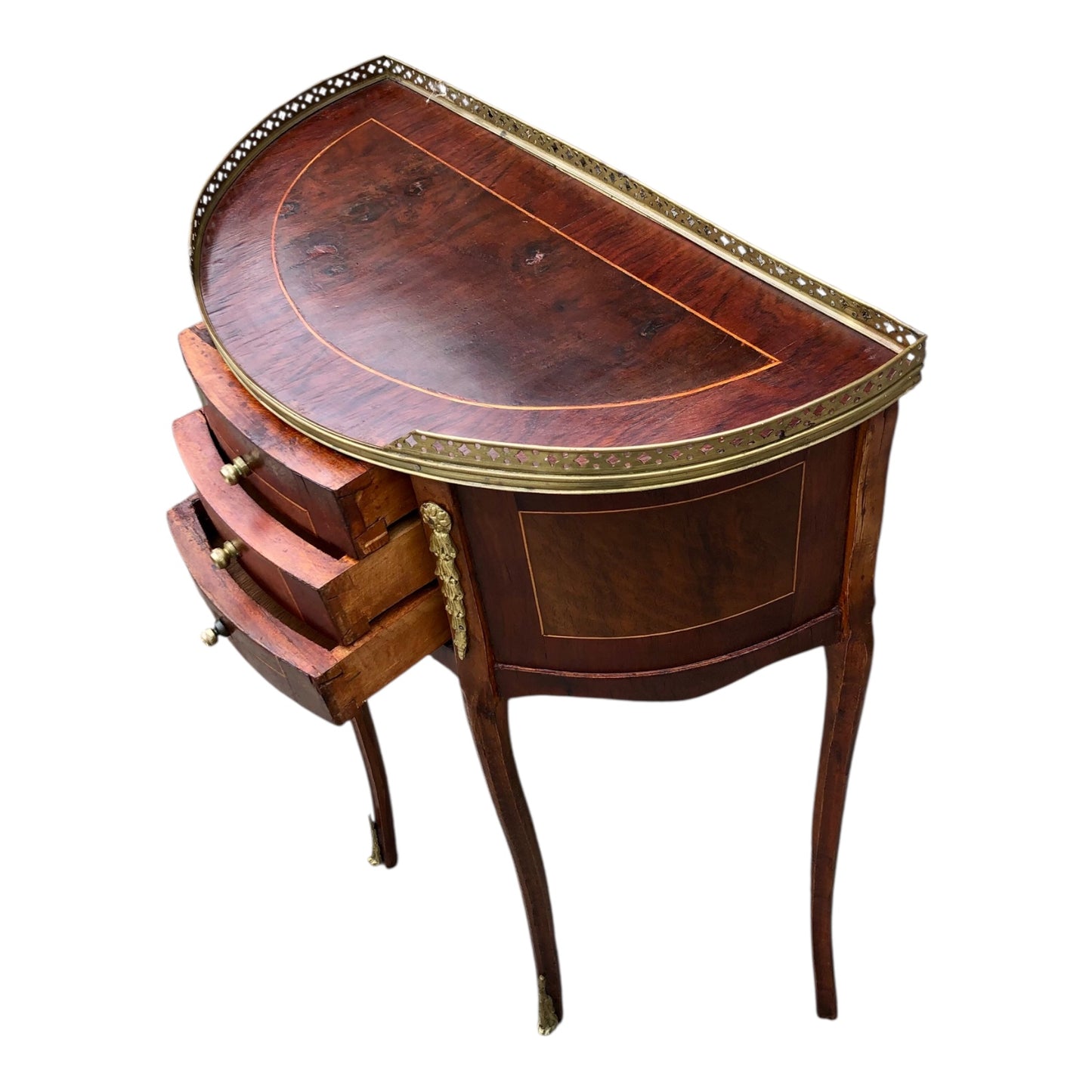 000502....Handsome Vintage French Lamp Or Bedside Table