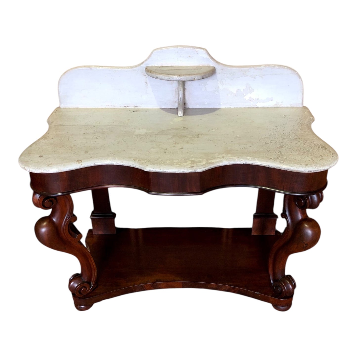 000497....Handsome Antique Mahogany Washstand Or Hall Table