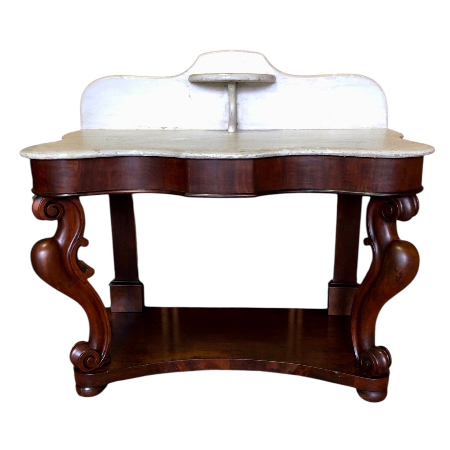 000497....Handsome Antique Mahogany Washstand Or Hall Table