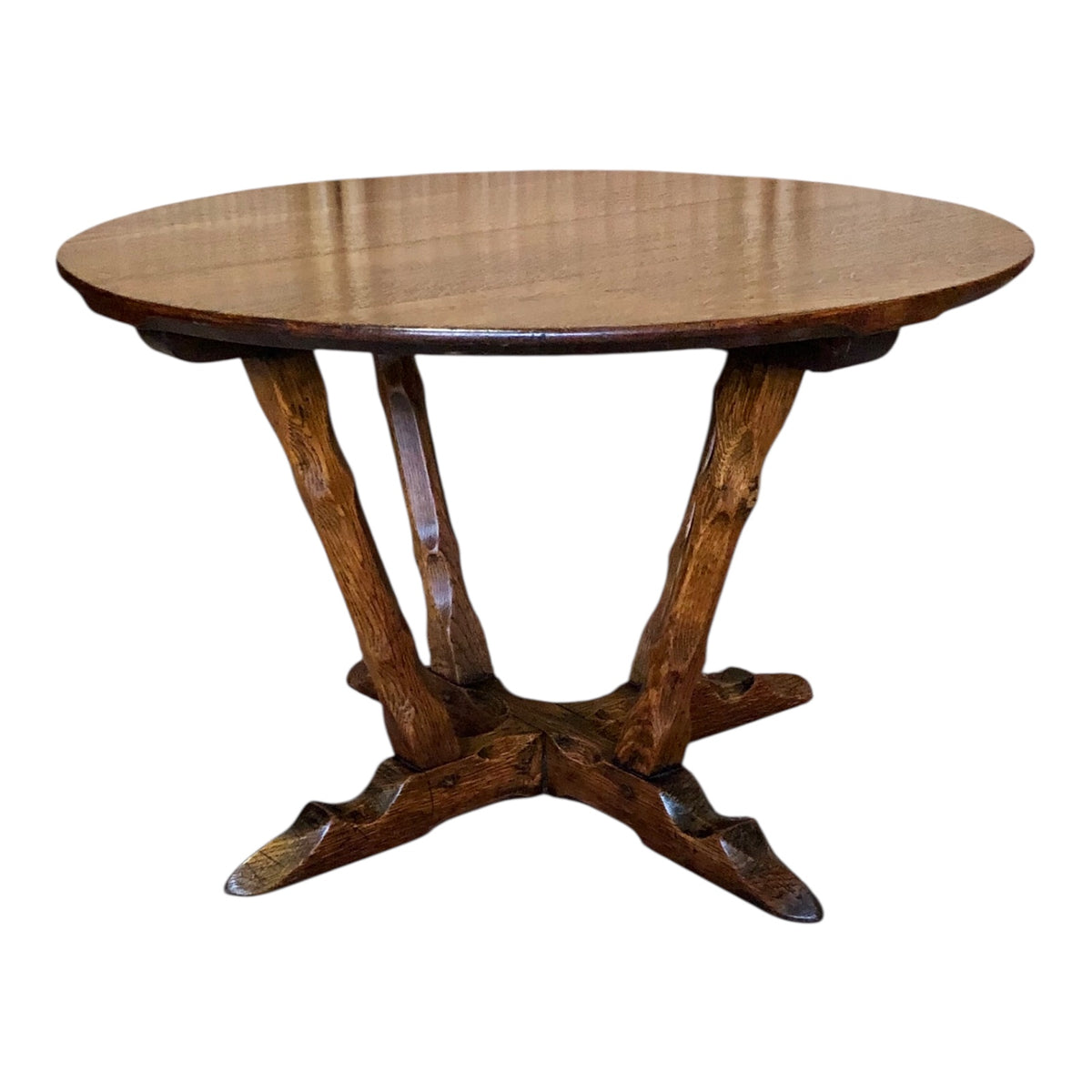 000490....Handsome Arts And Crafts Solid Oak Coffee Table