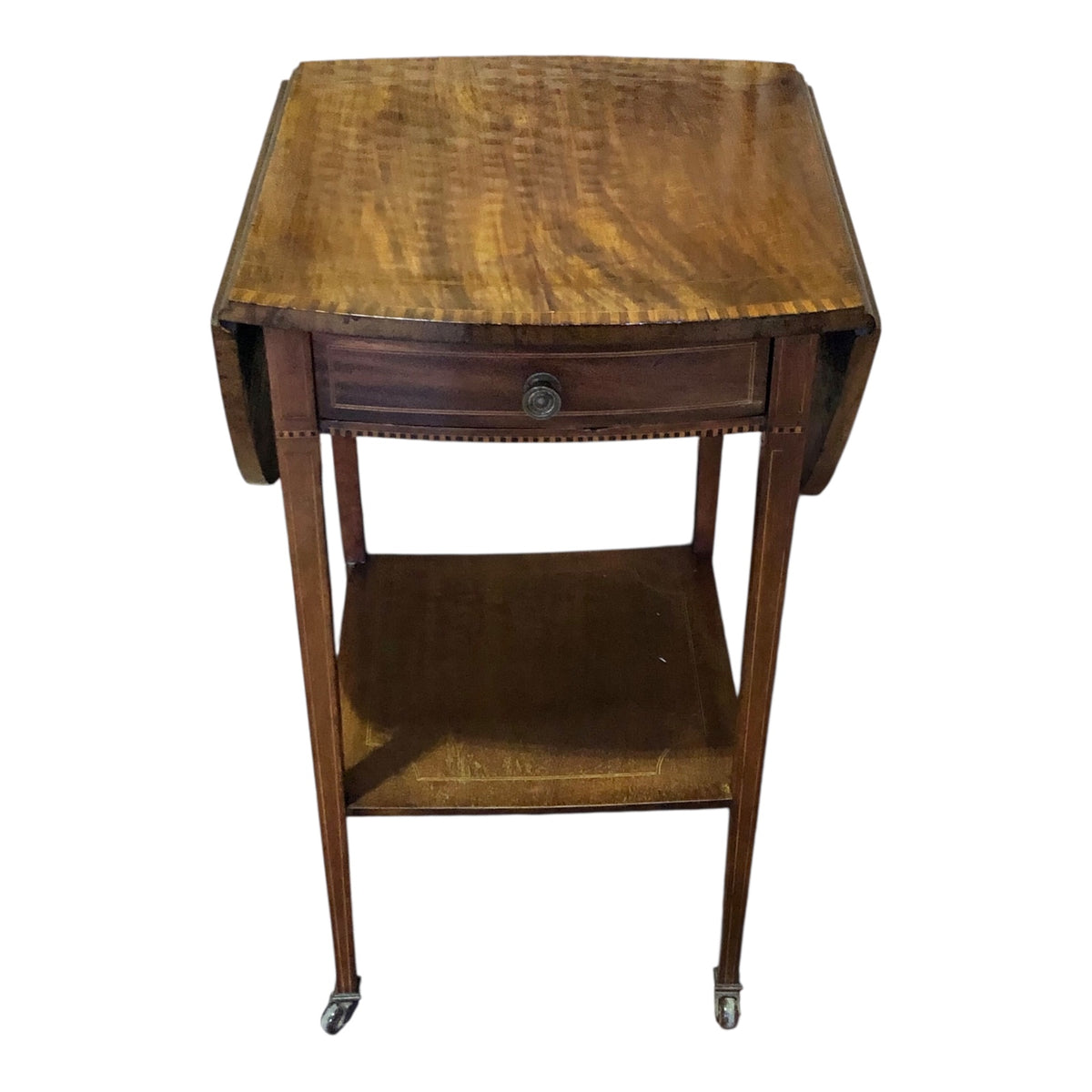 000486....Handsome Antique Mahogany Lamp Table