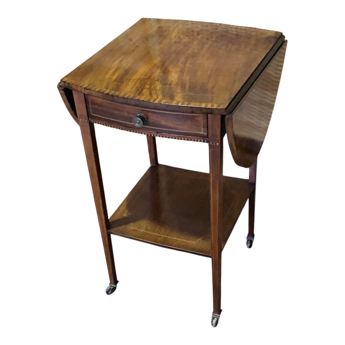 000486....Handsome Antique Mahogany Lamp Table