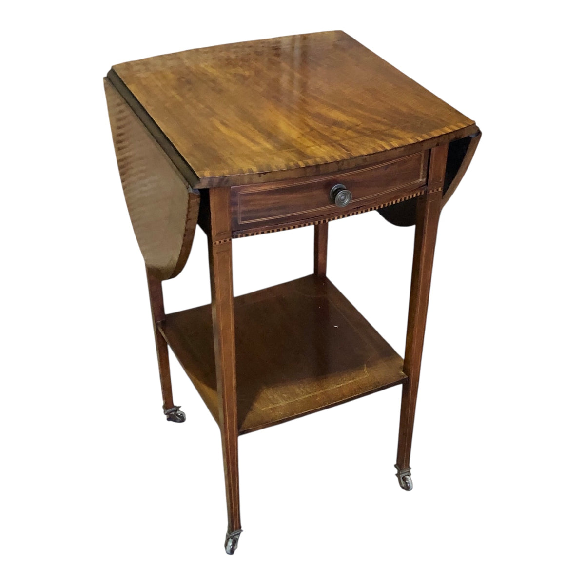 000486....Handsome Antique Mahogany Lamp Table