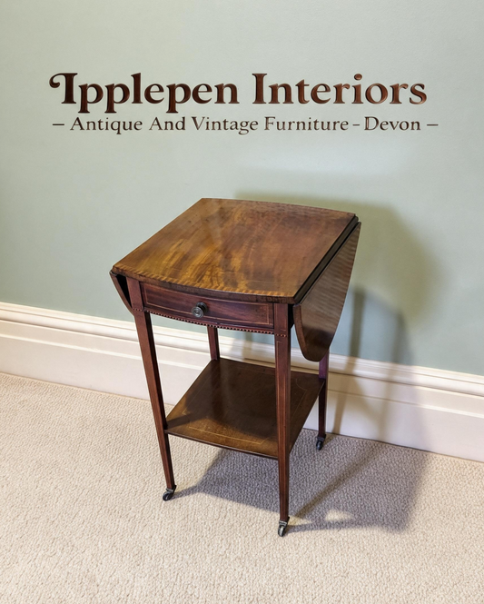 000486....Handsome Antique Mahogany Lamp Table