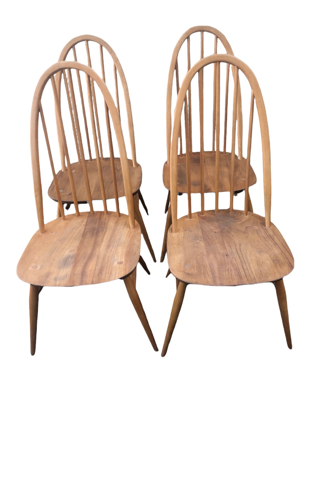 000919.....Handsome Set Of 4 Ercol Quaker Chairs ( sold )