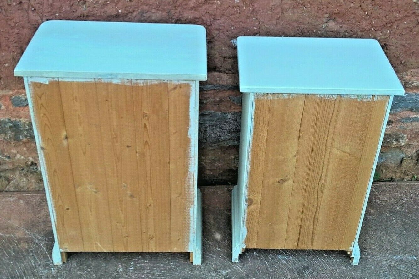 288.....Two Upcycled Bedside Cabinets / Matched Pair Of Bedside Cupboards ( SOLD )